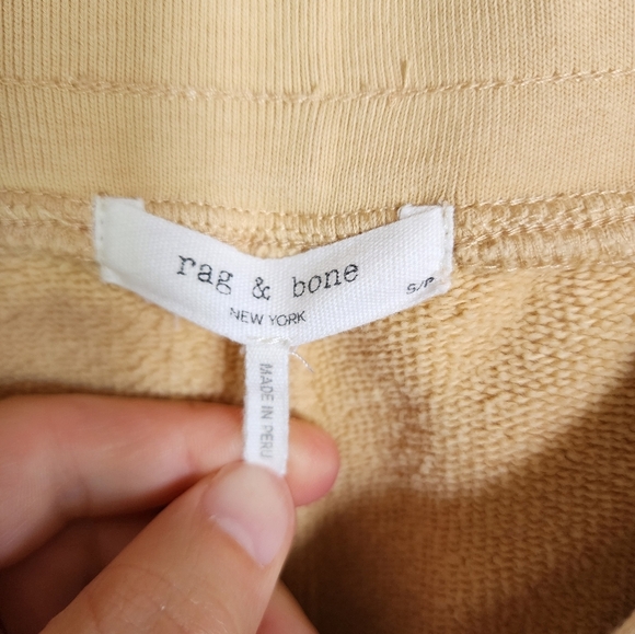 Rag And Bone Yellow Beige Drawcord Joggers Size Small - Picture 8 of 10